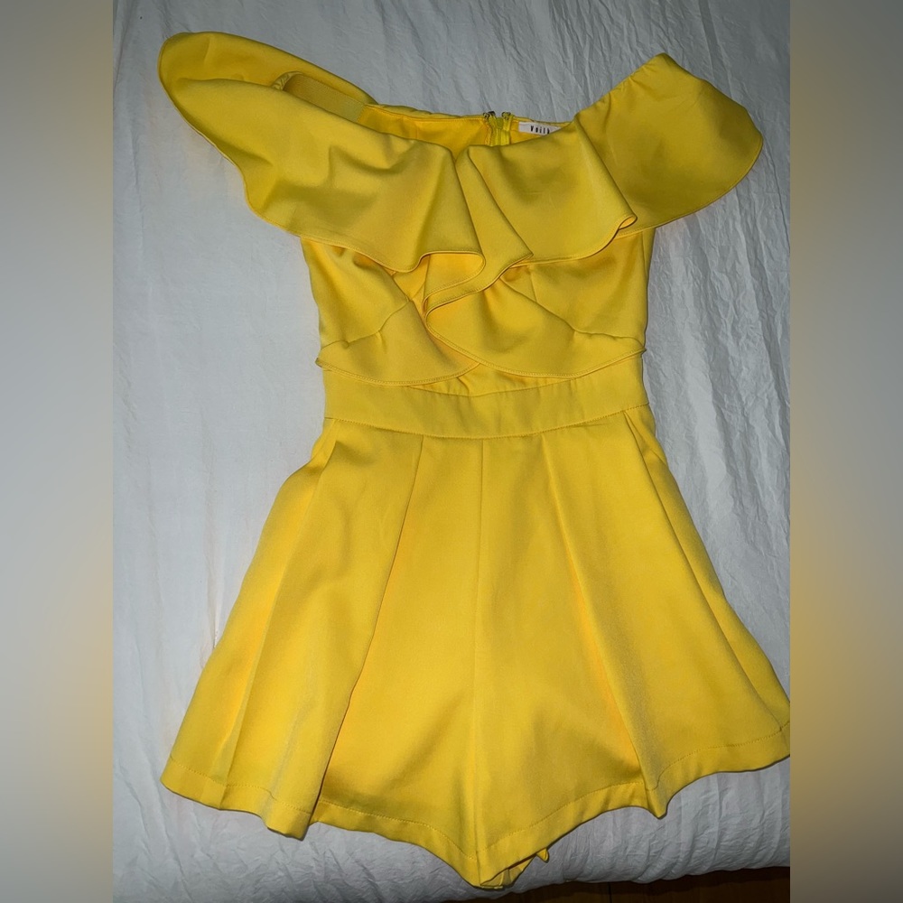 Yellow Formal Romper
